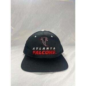 Atlanta Falcons Vintage Logo Cap | Black Embroidered NFL Snapback Hat |